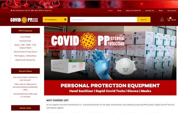 COVIP PPE Website